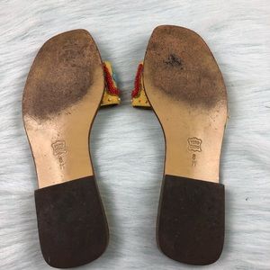 Vaneli Shoes - Vaneli Vero Cuoio Aztec Beaded Sequin Sandals 8 M Vaneli Shoes - Vaneli Vero Cuoio Aztec Beaded Sequin Sandals 8 M